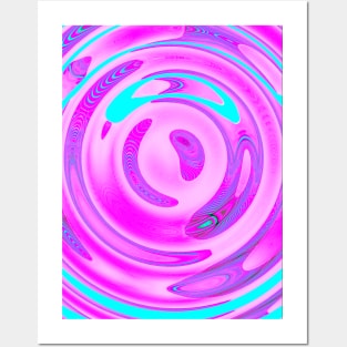 Waterdrop Vaporwave Pattern Posters and Art